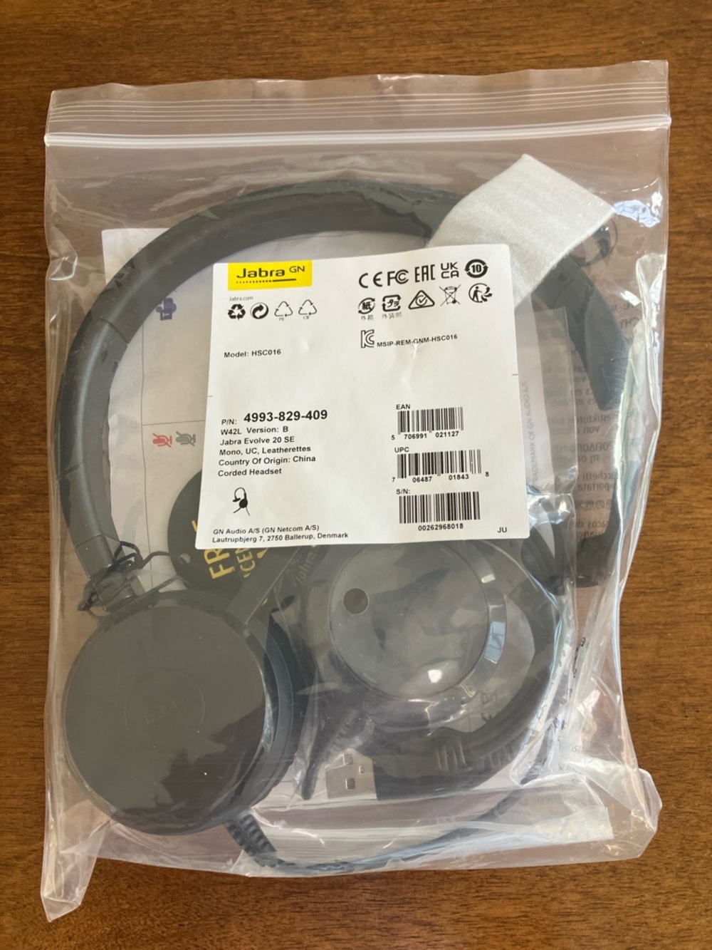 Jabra Black Over-Ear Corded Headset - Professional Audio